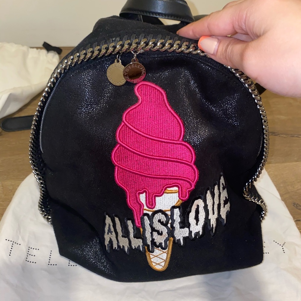 Shaggy Deer Small All Is Love Backpack Black